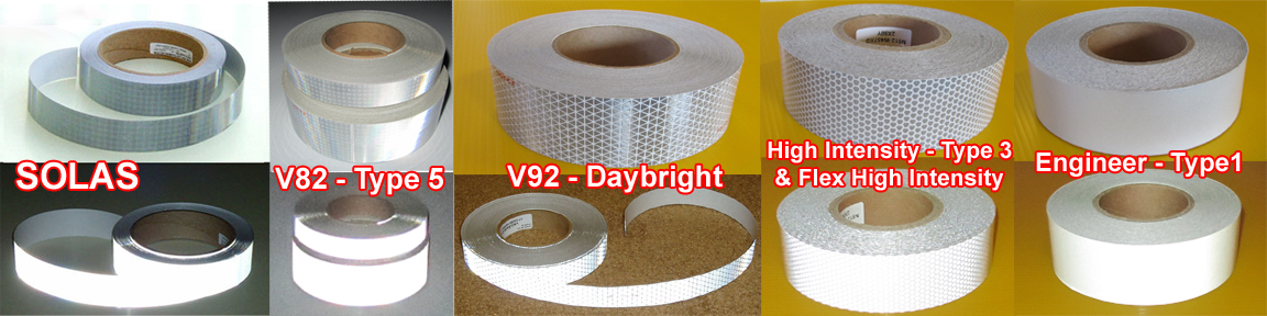 Silver High-Intensity Reflective Tape, Oralite High-Intensity Retro-Reflective  Tape - Silver-White V92 (5-mils thick) reflects bright white